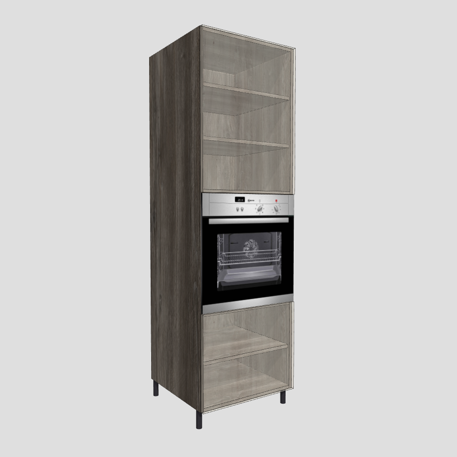 Kitchen Unit With Single Oven