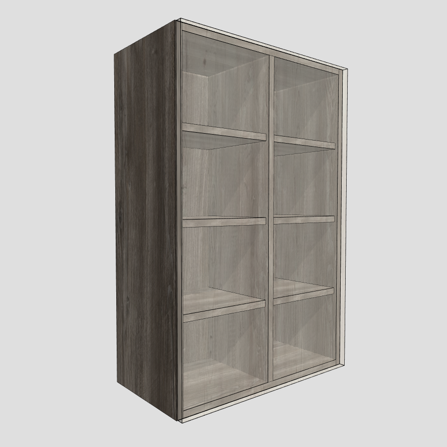Wardrobe Wall Unit With Divider and Adjustable Shelves