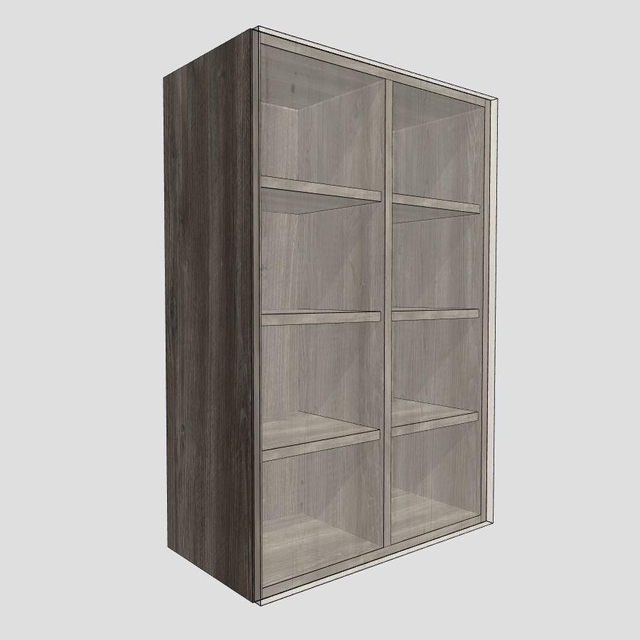 Wardrobe Wall Unit With Divider and Fixed Shelves
